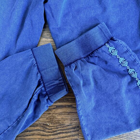 Sundance Faded Fields Floral Embroidered Joggers XXL Boho Cottagecore Floral - Picture 7 of 7